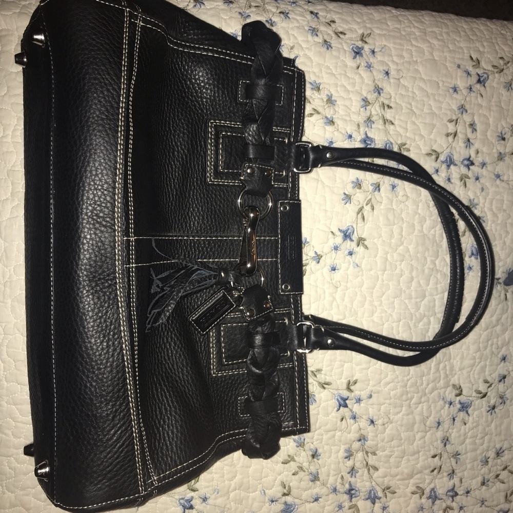 Coach tassle purse